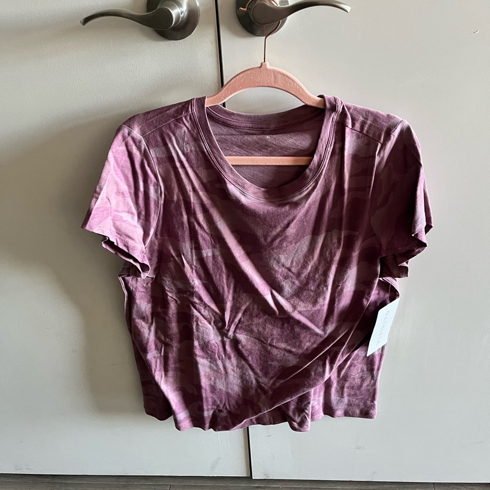 Pink camo athleta top